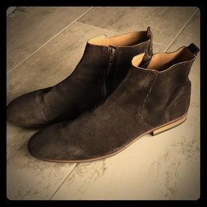 TOPMAN suede brown Chelsea boots size 45 (11).